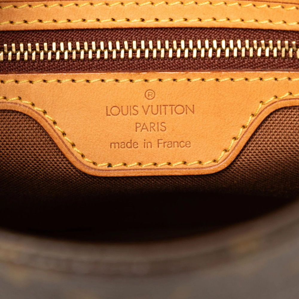 LOUIS VUITTON Authentic Brown Monogram Leather Tote Bag - Picture 5 of 6